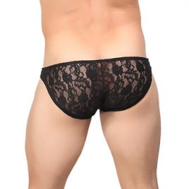 Male Power Stretch Lace Bikini Brief