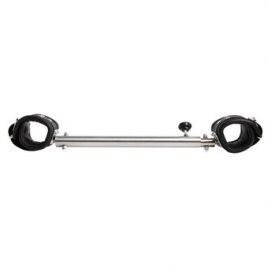 DOMINIX Deluxe Adjustable Spreader Bar with Heavy Leather Cuffs 20 Inch