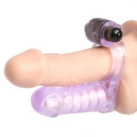 Double Diver Double Penetration Strap On Vibrating Cock Ring