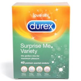 Durex Surprise Me Condom Variety Box (40 Pack)