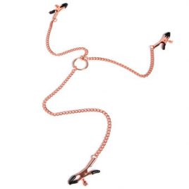 Entice Triple Nipple and Clit Clamps with Chain