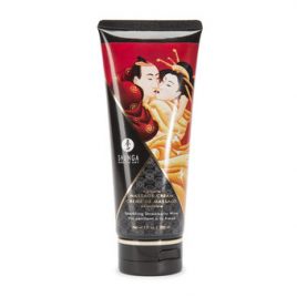 Shunga Sparkling Strawberry Kissable Massage Cream 7 fl. oz