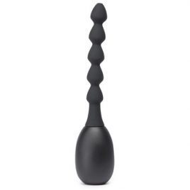 Black Velvets Silicone Ribbed Anal Douche