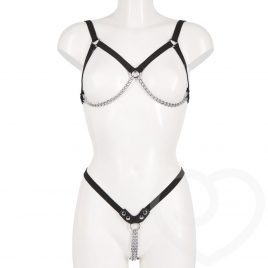 Fetish Chain Bikini with Elasticated Straps