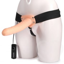 Fetish Fantasy Unisex Dream Hollow Vibrating Strap-On 10 Inch