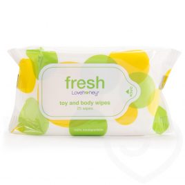 Lovehoney Fresh Biodegradable Sex Toy & Body Wipes (25 Count)
