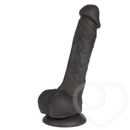 Lifelike Lover Luxe Realistic Silicone Dildo 8 Inch Black