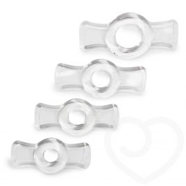 Doc Johnson Titanmen Easy-On Stretchy Cock Ring Set (4 Pack)