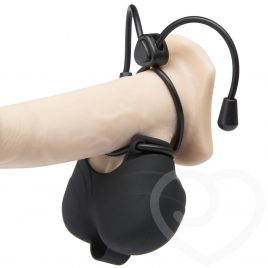 Bad Kitty Adjustable Cock Ring with Testicle Bag