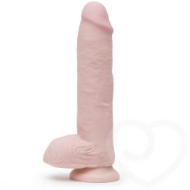 King Cock Plus Girthy Ultra Realistic Dildo with Balls 10 Inch