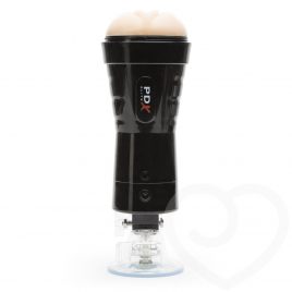PDX Elite Rechargeable Realistic Vagina Vibrating Stroker