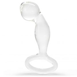 Icicles No 46 Curved P-Spot Glass Butt Plug