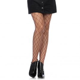 Leg Avenue Diamond Net Red Tights