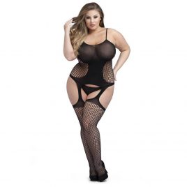 Lovehoney Plus Size Hourglass Garter Bodystocking