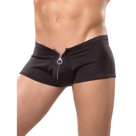 Male Power Wet Look Zipper Shorts