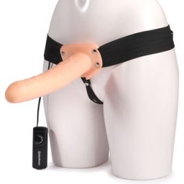 Fetish Fantasy Unisex Dream Hollow Vibrating Strap-On 10 Inch