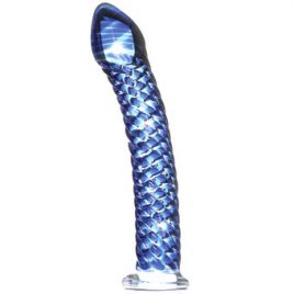 Icicles No 29 Textured Swirl G-Spot Glass Dildo