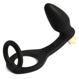 Rocks Off Ro-Zen 7 Function Double Cock Ring and Vibrating Butt Plug