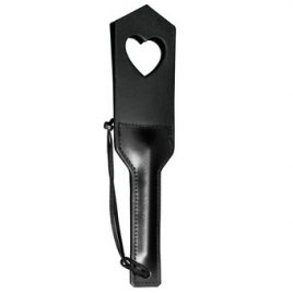 DOMINIX Deluxe Leather Heart Slapper Paddle