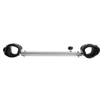 DOMINIX Deluxe Adjustable Spreader Bar with Heavy Leather Cuffs 20 Inch