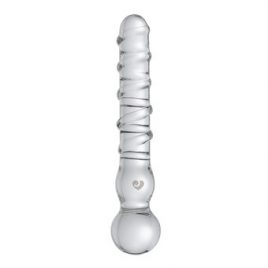 Lovehoney Textured Sensual Glass Dildo