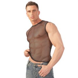 Svenjoyment Fishnet Vest Top for Men