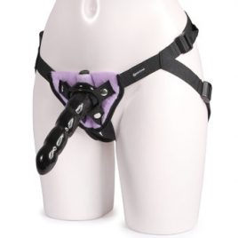 Fetish Fantasy Unisex Vibrating Strap-On 6 Inch Dildo Set