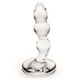Coco de Mer Pleasure Textured Glass Butt Plug
