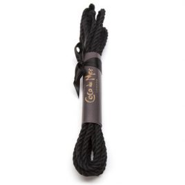 Coco de Mer Linen Bondage Rope Black 4 Metre