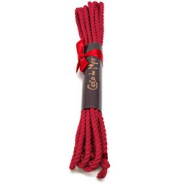Coco de Mer Linen Bondage Rope Red 4 Meter