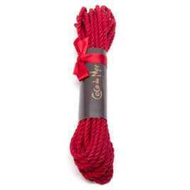 Coco de Mer Linen Bondage Rope Red 8 Meter