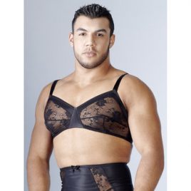 Svenjoyment Black Lace Bra for Men