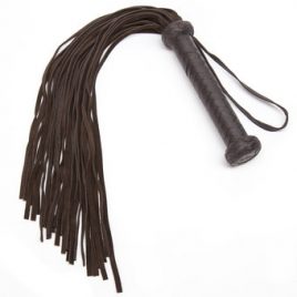 Coco de Mer Brown Leather Flogger