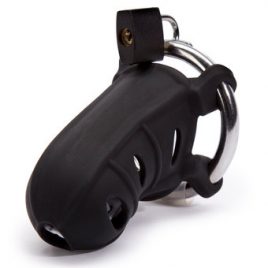 Lockable Silicone Chastity Cock Cage Set