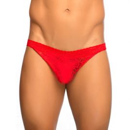 Malebasics Men’s Red Lace Jockstrap