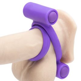 Double Delight Silicone Vibrating Cock Ring