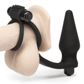 Lovehoney Wowzer 7 Function Double Cock Ring and Vibrating Butt Plug