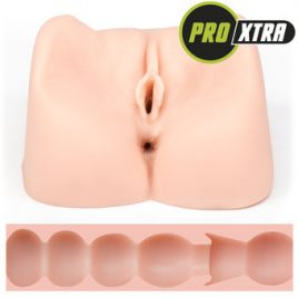 THRUST Pro Xtra Hayley Ribbed Realistic Vagina and Ass 38.8oz