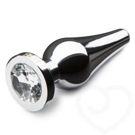 LuxGem Metal Jeweled Butt Plug 4 Inch