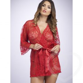 Lovehoney Flaunt Me Red Lace Robe