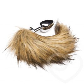 DOMINIX Deluxe Stainless Steel Large Faux Fox Tail Butt Plug