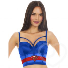 DC Comics Superman Satin Underwired Longline Bra