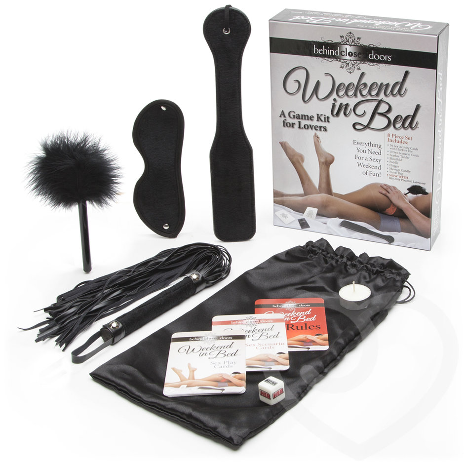 Weekend in Bed Bondage Kit and Game (8 Piece)