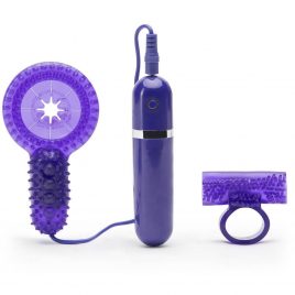 Lovehoney Bedtime Bullet 10 Function Vibrating Cock Ring Set