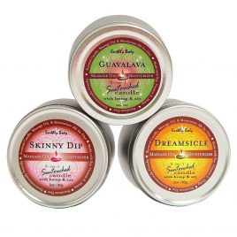 Earthly Body Trio 3-in-1 Mini Massage Candles (3 x 2oz Pack)