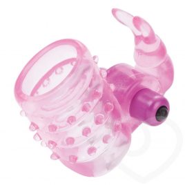 Super Stretchy Vibrating Rabbit Penis Enhancer Sleeve