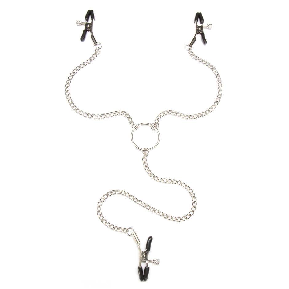 Bondage Boutique Adjustable Nipple Clamps and Clit Clamp