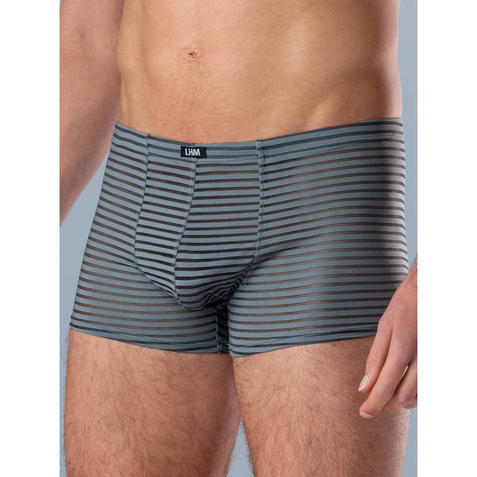 LHM Stripe Grey Mesh Boxer Shorts