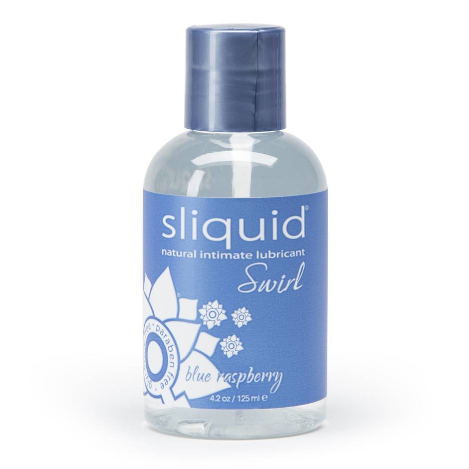 Sliquid Swirl Blue Raspberry Flavored Lubricant 4.2 fl oz