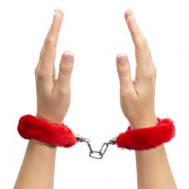 Lovehoney Red Furry Handcuffs